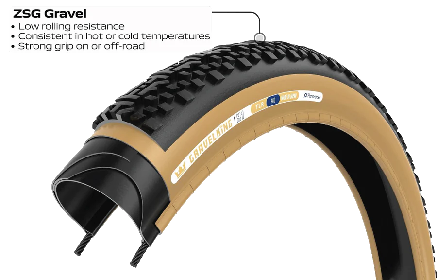 GravelKing Semi Slick+ TLR Gravel Tyre Panaracer Tyres